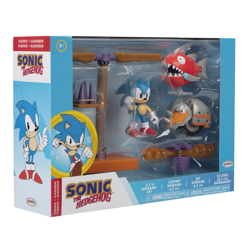 Sonic the Hedgehog 2.5 Inch Diorama Set Classic