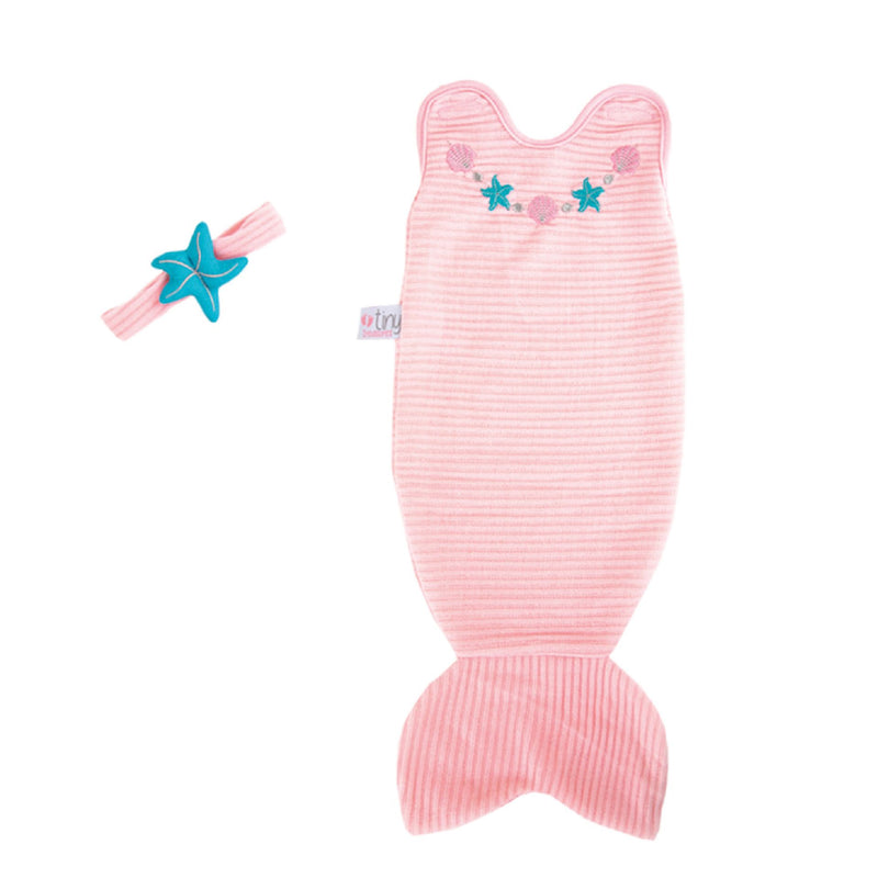 Tiny Treasure Mermaid Outfit, Pink