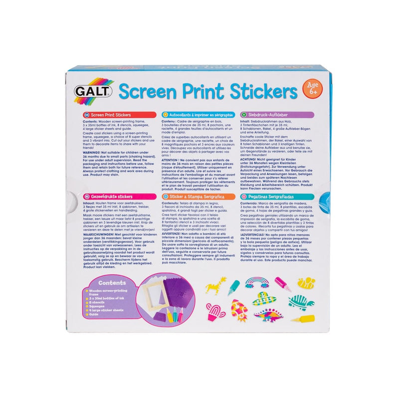 Galt- Stickers med färgtryck