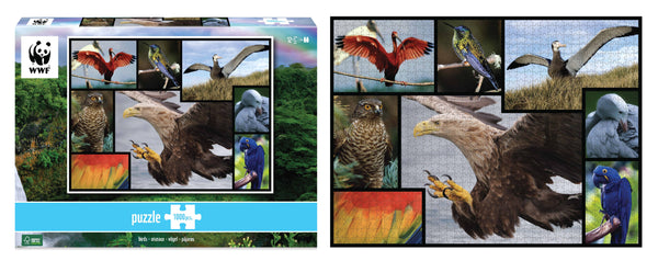 WWF - fåglar, 1000 bitar