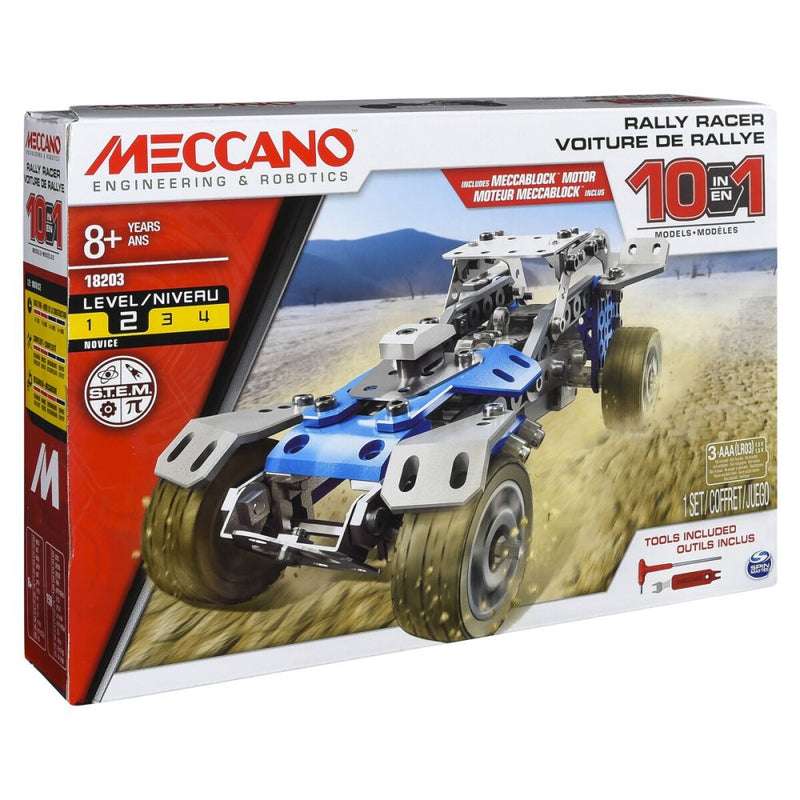 Meccano 10-Model Set - Motorized Car