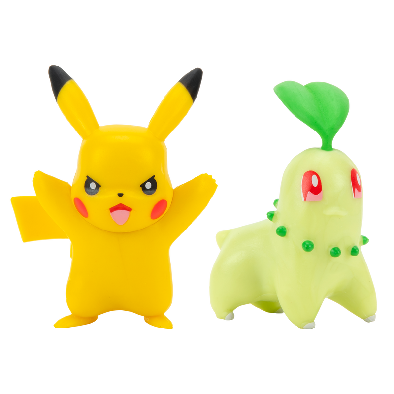 Pokemon kampfigurpakke - Pikachu+Chikorita