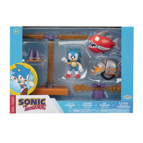 Sonic the Hedgehog 2,5 tommer Diorama Sæt Classic