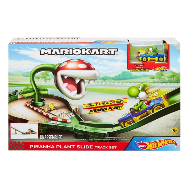 Hot Wheels Mario Kart Nemesis Track Set piranha plant slide