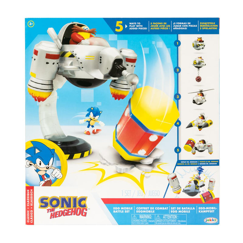Sonic the Hedgehog 2.5 Inch Playset Egg Mobile Battle Set