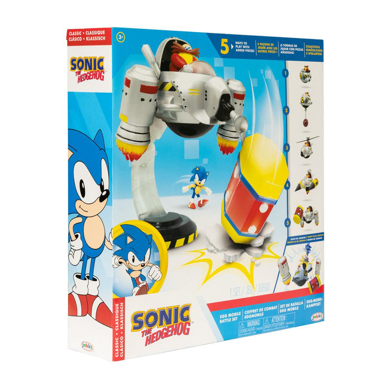 Sonic the Hedgehog 2.5 Inch Playset Egg Mobile Battle Set