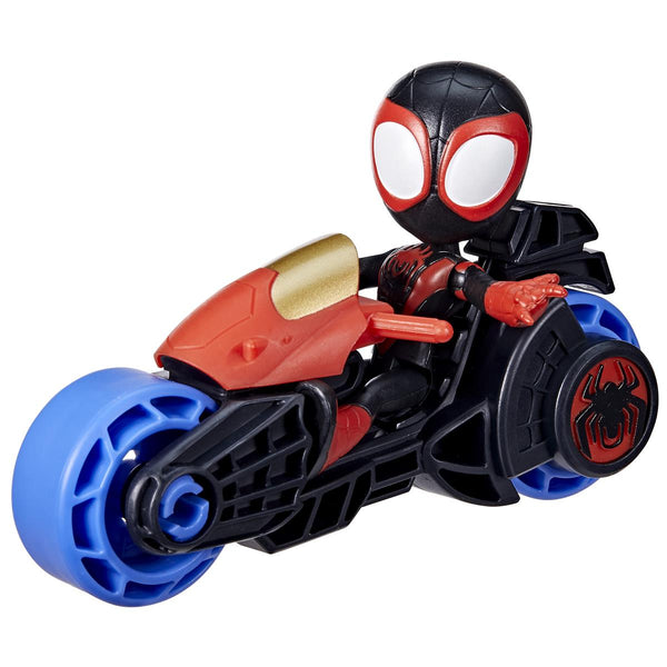 Spidey and his Amazing Friends 4 Inch Figure and Motorcycle, Miles Morales