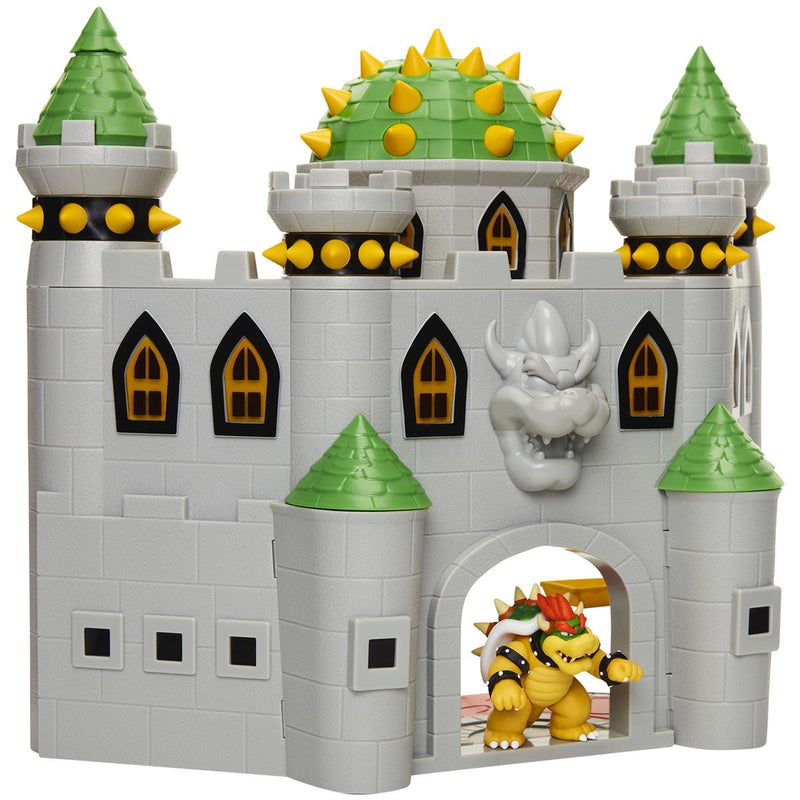 Super Mario 2.5 Inch Deluxe Playset Bowser Castle w/4 extra figures
