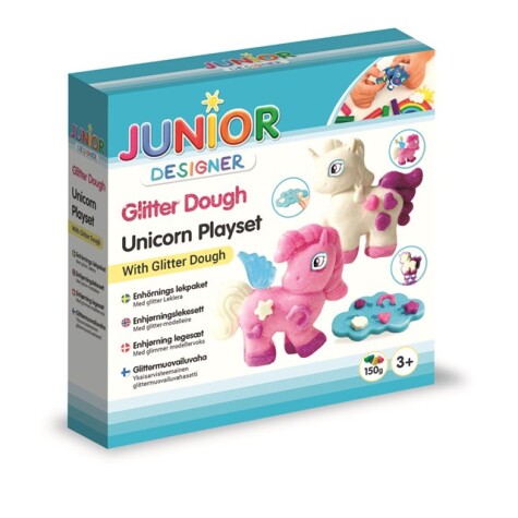 Junior Designer Glitter Modeling Unicorn legesæt 