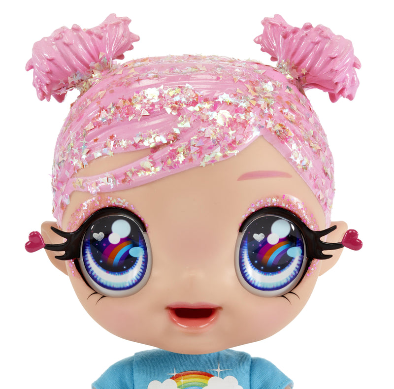 Glitter Babyz docka- rosa (Rainbow)