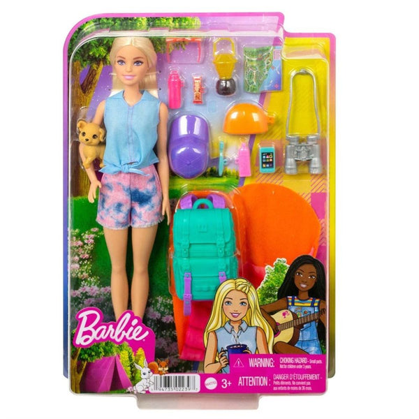 Barbie Camping dukke med tilbehør 
