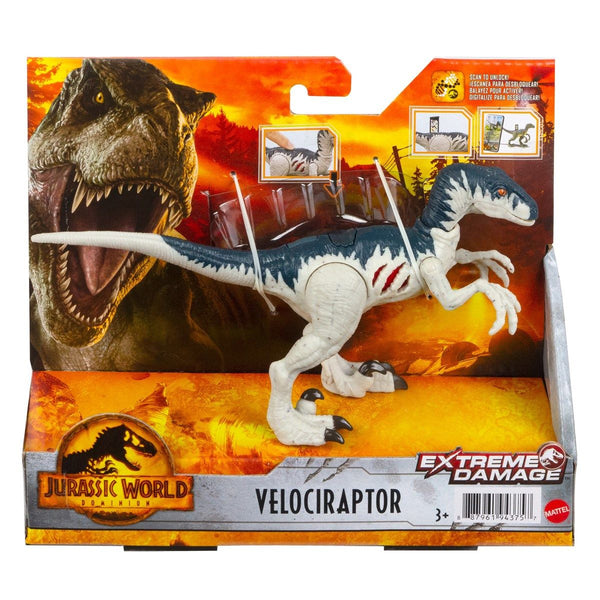 Velociraptor Jurassic World Extreme Damage Feature Dino
