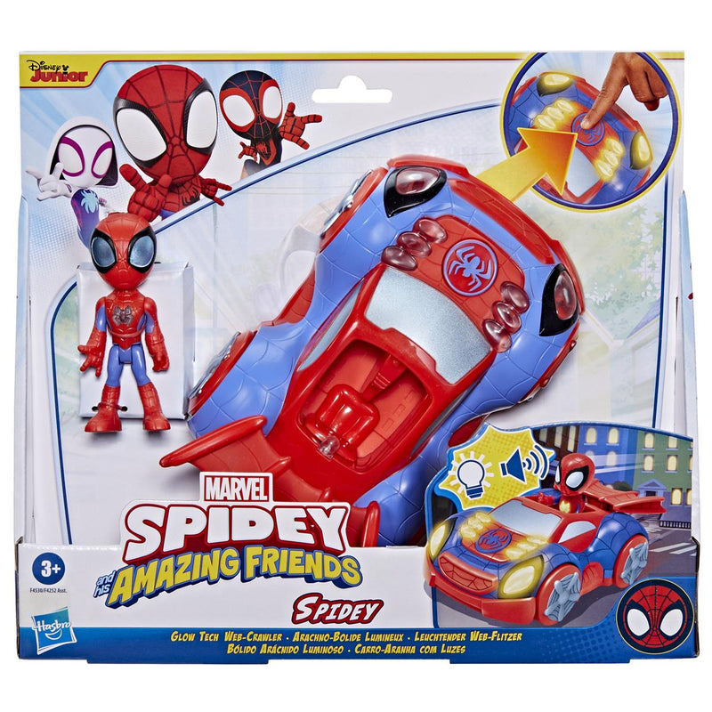 Spidey and his Amazing Friends Feature Vehicle Glow Tech Web Crawler