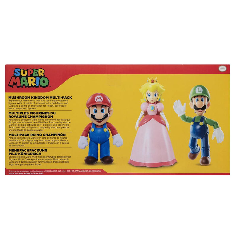 Super Mario 4 Inch Figure Set Mushroom Kingdom
