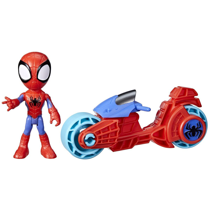 Spidey and his Amazing Friends 4 Inch Figure and Motorcycle, Spidey