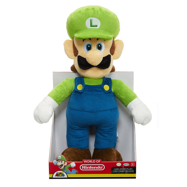 Super Mario Jumbo Basic Plush 50 cm , Luigi