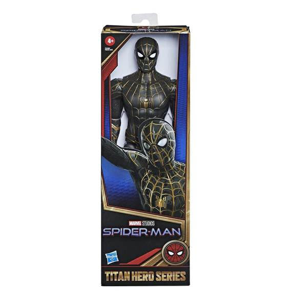TITAN HERO SORT OG GULD SUIT SPIDER-MAN